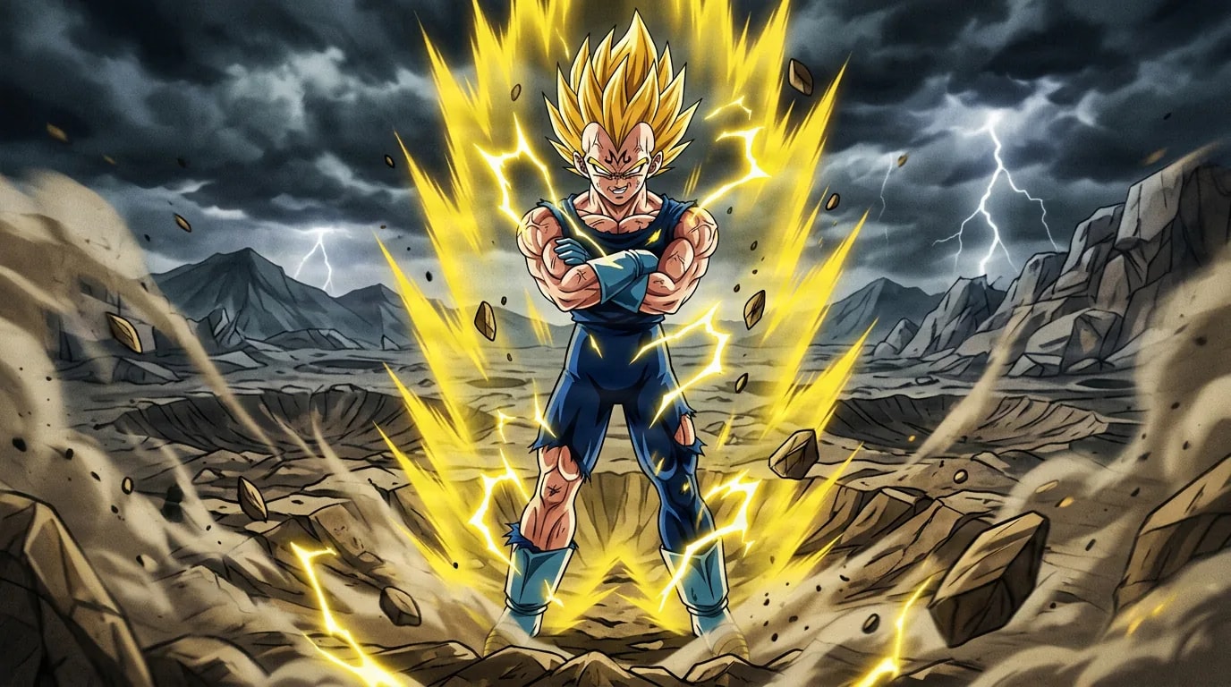 Majin Vegeta Transformation